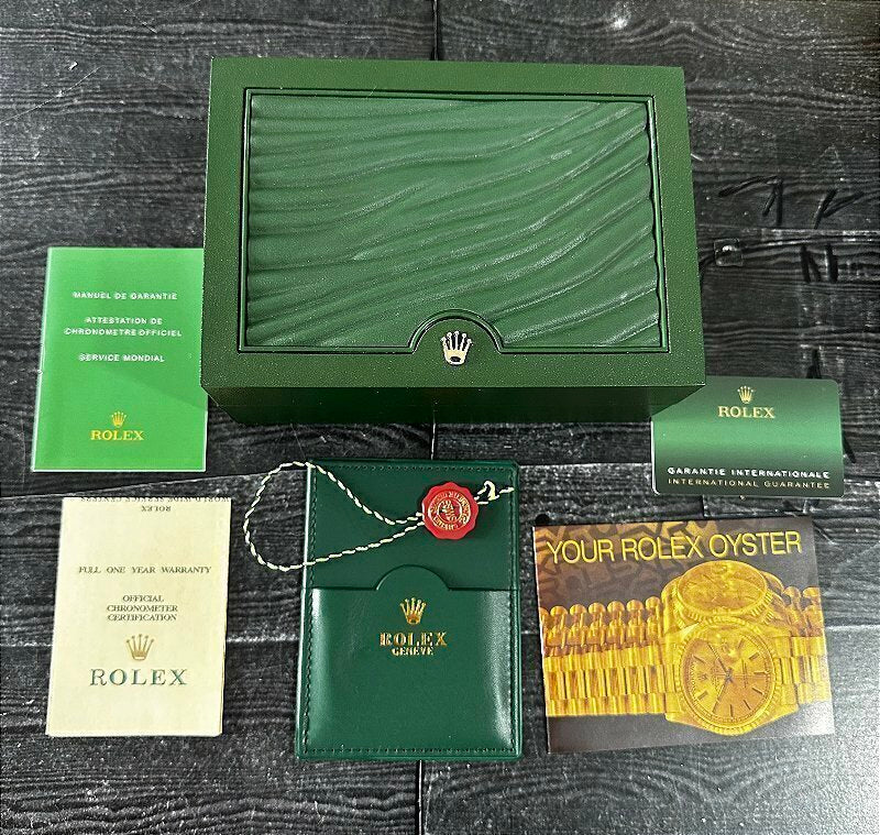Caixa de Relógio ROLEX personalizada com manual, certificado, contra caixa, cartão magnético, Tag completa