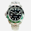 Relógio masculino linha Premium modelo Gmt-Master II Sprite automático Pulseira de aço Jubileu 904L a prova d’água 40m