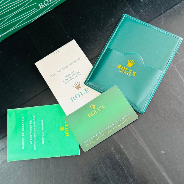 Caixa de Relógio ROLEX personalizada com manual, certificado, contra caixa, cartão magnético, Tag completa