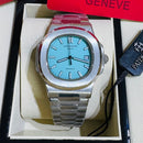 Relógio masculino linha Premium modelo Patek Nautilus Tiffany automático Pulseira de Aço inoxidável 904l a prova d’água