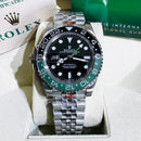 Relógio masculino linha Premium modelo Gmt-Master II Sprite automático Pulseira de aço Jubileu 904L a prova d’água 40m